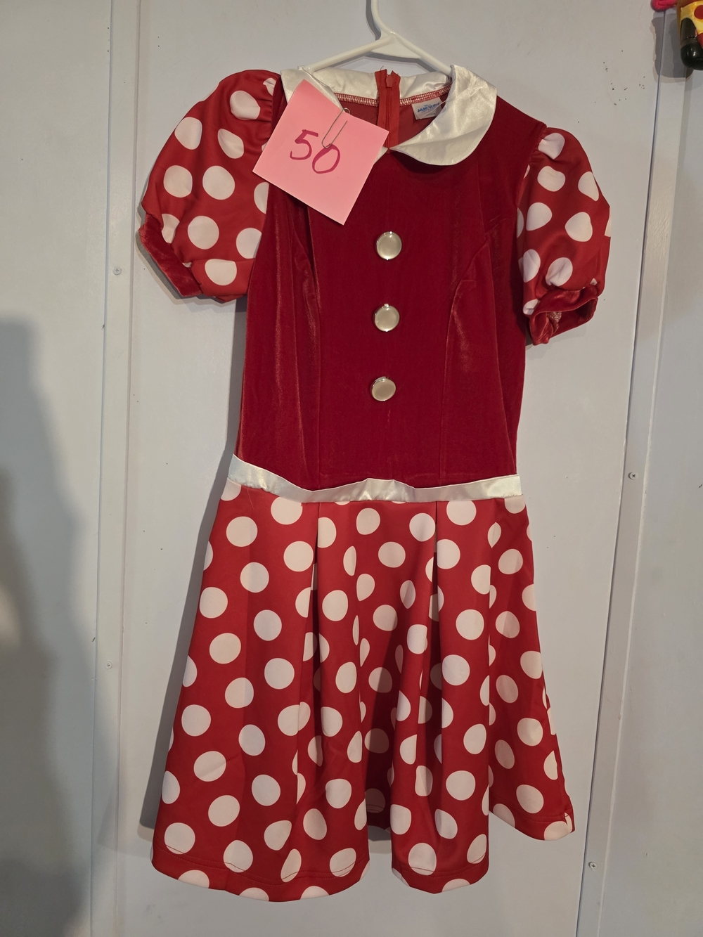 Minnie Mouse Dress Mickey And Friends Adult Size Small Red